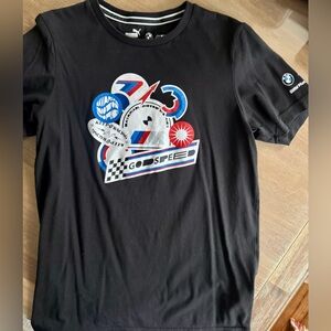 Barely worn Puma BMW MMS Motorsport Statement Men's Tee T-Shirt Black small